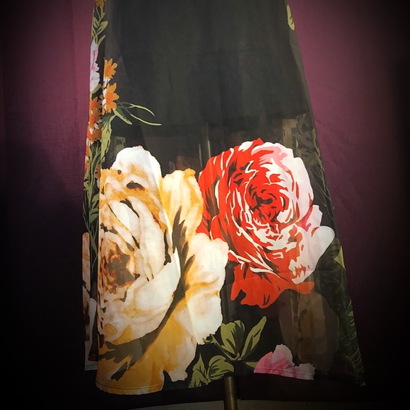 OC Order Plus, Black Floral Dress, NWT - Picture 2 of 8